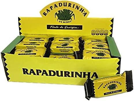 Rapadura Natural Rapadurinha De Minas 36 Unidades De 25g