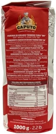 Farinha 00 Pizzeria (W260-270 12,5% de proteína) 1kg Caputo - imagem 2
