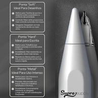 Ponta de Reposição Premium para Apple Pencil 1ª e 2ª Geração - Precisão Hard - imagem 3