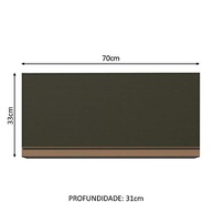 Armário Aéreo Madesa Reims 70 cm 1 Porta - Design Moderno em Preto - imagem 4