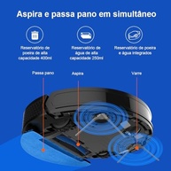 Robô Aspirador Liectroux XR500 Pro 3 em 1 - Aspira, Varre e Passa Pano com Mapeamento Inteligente, App, Alexa e Google - Bivolt - imagem 4