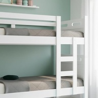 Beliche Solteiro Compacta 2 em 1 com Design Moderno | Transforme em Duas Camas Individuais (Branco) - imagem 5