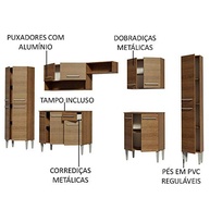 Cozinha Completa Madesa Emilly Joy 15 Portas 1 Gaveta Rustic - Design Moderno e Funcional - imagem 4