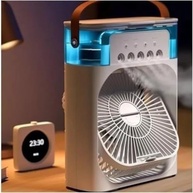 Ventilador de Mesa 4 em 1 com Umidificador e Aromatizador | LED RGB, 3 Velocidades, USB - imagem 2