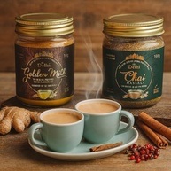 Kit 1 Chai Latte Massala Indiano 1 Golden Milk Cúrcuma - Delhi - imagem 4