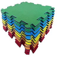 Kit 10 Tatames 50x50cm 20mm EVA Colorido Anti-Derrapante | Ideal para Academia, Yoga e Brincadeiras - imagem 2