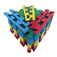 Kit 10 Tatames 50x50cm 20mm EVA Colorido Anti-Derrapante | Ideal para Academia, Yoga e Brincadeiras - imagem 4