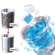Kit 10 Pastilhas Limpadoras para Máquina de Lavar - Limpeza Profunda, Sem Cheiro, Compatível com Todas as Máquinas - imagem 4
