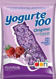 BALA YOGURTE 100 FRUTAS VERMELHAS 600G - imagem 3
