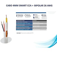 Cabo Coaxial CFTV Frapa Flex 4mm Bipolar 80% Malha - 100 Metros de Conexão Segura - imagem 4