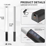 Varinha de Luz LED Portátil Luxceo 1000 Lúmens RGB - Iluminação Profissional para Fotografia e Vídeo - imagem 3