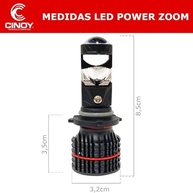 Lâmpada Mini Projetor Zoom Slim HB3/HB4 6000K 10000Lm - Iluminação Potente 12V/24V - imagem 4