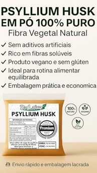 Kit Semente de Abóbora Crua Sem Casca Verde 500g + 100g Psyllium - imagem 4