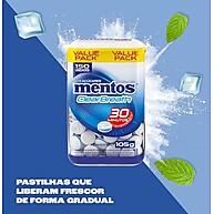 Mentos Clear Breath Peppermint: Refrescância Sem Açúcar (105g) - imagem 2