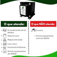 Transformador de Voltagem 7000VA Disoma: 110V ↔ 220V para Ar Condicionado, Freezer e Mais! - imagem 3