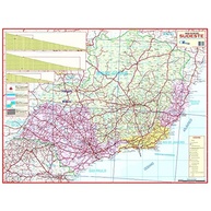 Mapa Político Gigante Região Sudeste do Brasil - 117x89cm em Português - imagem 2