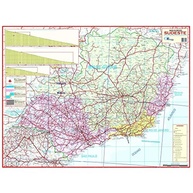 Mapa Político Gigante Região Sudeste do Brasil - 117x89cm em Português - imagem 3