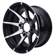 Roda Aro Liga de Alumínio Black Wheel Bur 12" para ATV, Go Kart, Quadriciclo e Carrinho de Golfe - imagem 1
