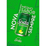 Antarctica Soda Limonada: Pack 12 Latas 350ml Refrescantes - imagem 3