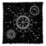 Pano de Altar 12 Constelações - 18x18 - Tecido Sagrado para Wicca, Bruxaria e Espiritualidade - imagem 1