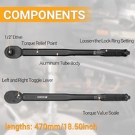DEKOPRO Chave de Torque 1/2" Click: Precisão Profissional para Seus Projetos - imagem 4
