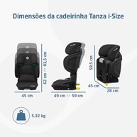 Cadeirinha Maxi-Cosi Tanza 15-36kg Full Black: Segurança e Conforto para Crianças de 4 a 12 Anos - imagem 4