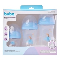 Kit 3 Mamadeiras Easy Flow Elefante Azul 120/270/330ml - Sistema Anticólico para Bebês - imagem 2