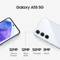 Samsung Galaxy A55 5G: Câmera 50MP, Nightography, Design Premium e Tela 120Hz - 256GB Azul Escuro - imagem 5