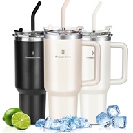 Copo Térmico Vipelf 1,2L com Canudo - Isolamento Duplo, Tampa Prova de Vazamento e Alça para Viagem - imagem 1