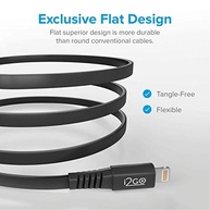 Cabo Lightning I2GO Basic Certificado MFi 1.2m Preto - Carregue seu iPhone com Segurança e Durabilidade - imagem 4