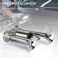 Buzina de Ar 12V 600DB para Caminhão e Carro: Som Super Alto com Compressor Duplo - imagem 4