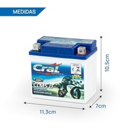 Bateria Moto Cral 5A 12V Selada - Potência e Durabilidade para Sua Motocicleta - imagem 3