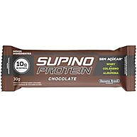 Barra Proteína Supino Chocolate - 12x30g Banana Brasil - imagem 1