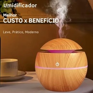Umidificador de Ar Difusor de Aromas Ultrassônico 130ml com Luz LED - Ambiente Relaxante e Saudável - imagem 4