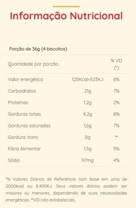 Biscoito Termogênico de Canela com Cobertura de Chocolate Natural Life - Sem Glúten - 140g - imagem 2
