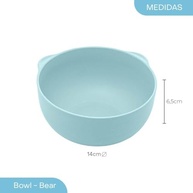 Bowl de Bambu e PP Baby Bear Azul - 14cm | Estilo e Sustentabilidade na Mesa - imagem 4