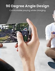 Cabo USB C Ângulo Reto UGREEN: Conexão Rápida e Segura para iPhone 15, Galaxy, iPad e Mais! - imagem 3