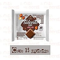 Mini Tablete de Chocolate Talento Avelã Diet 25g c/15 - Garoto - imagem 4