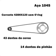 Kit Relação Nakata para Dafra Riva 150 (2012-2013): Desempenho e Durabilidade para Sua Moto - imagem 4