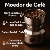 Moedor de Café Elétrico 150W com Lâminas Inox - Tritura Grãos, Sementes e Especiarias com Baixo Ruído - imagem 5