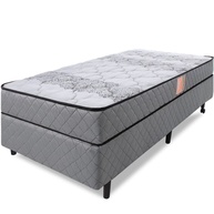Cama Box Queen Size com Bau Pistão a Gás em Suede Preto - 158x198x27 cm - imagem 2