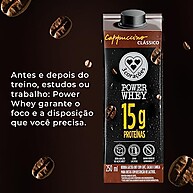 Cappuccino Power Whey 3 Corações: Energia e Proteína 15g - imagem 1