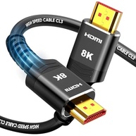 Cabo HDMI 8K Ultra HD 1,5m – 48Gbps 8K/60Hz, 4K/120Hz, HDR, VRR Compatível com TV, Monitor, Projetor, PC e Consoles - imagem 2