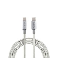 Cabo USB-C Intelbras 1,5m Nylon Branco: Carregamento Rápido e Transferência Veloz - imagem 2