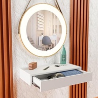 Gaveta Suspensa para Penteadeira 40cm em MDF Resistente 15mm Branco – Design Moderno e Funcionalidade Premium - imagem 3