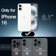 JETech Capa iPhone 16 6.1" Transparente Anti-Amarelecimento e Anti-Choque - imagem 3