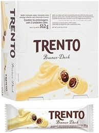 TRENTO Display - WAFER TRENTO CHOCOLATE BRANCO 32g - 16 unidades - imagem 2