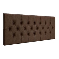 Cabeceira Capitonê para Cama Box Casal Queen 1,60m - Suede Marrom com Design Moderno - imagem 2