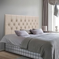 Cabeceira Capitonê para Cama Box Casal Queen 1,60m - Suede Areia - imagem 3