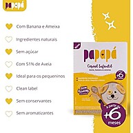Papapá, Cereal infantil, Petit Cereal, Avêia Integral com Banana & Ameixa, Caixa, 170g, Amarelo - imagem 4